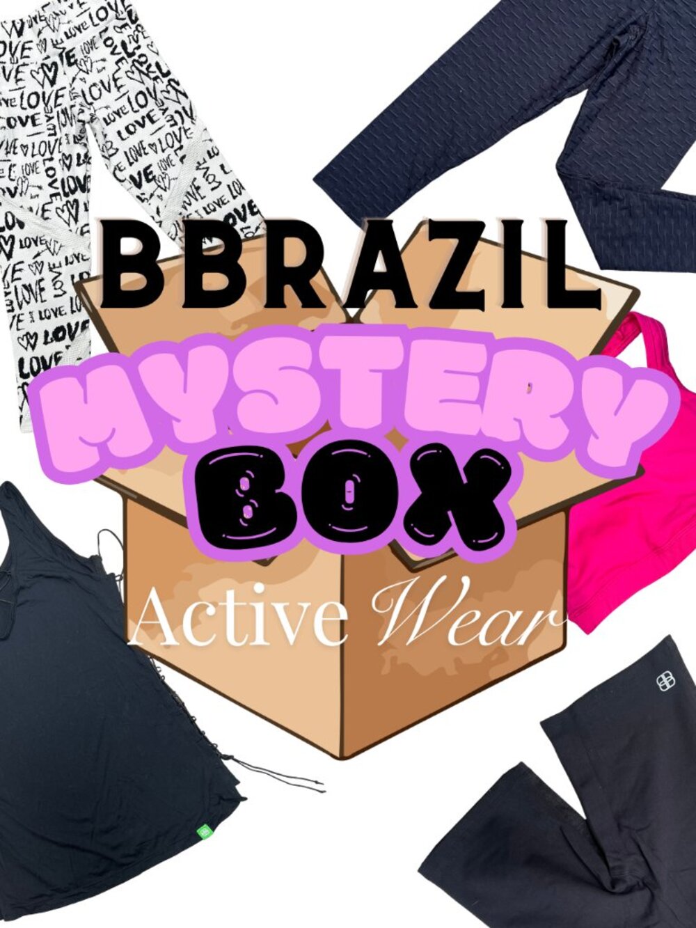 ✨ BBrazil MYSTERY BOX ✨ 6 Items: 3 Tops + 3 Bottoms | Luxury Activewear